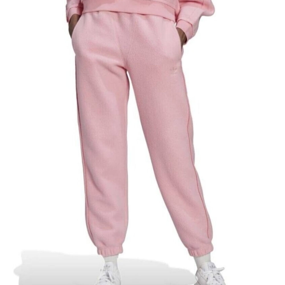 ❤️NWT❤️ ADIDAS ORIGINALS FLEECE SWEATPANTS PINK Medium M HL9148